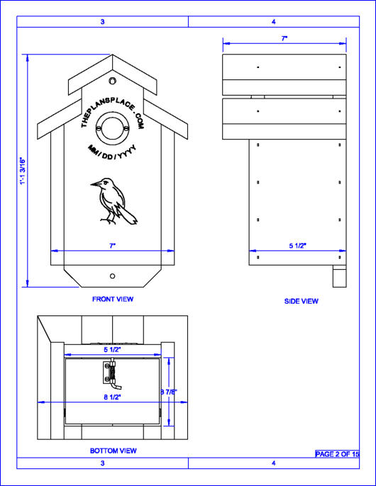 Bird House Plan